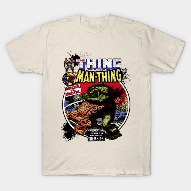 The Man Thing Monster versus Monster Fantastic Battle Man Thing T